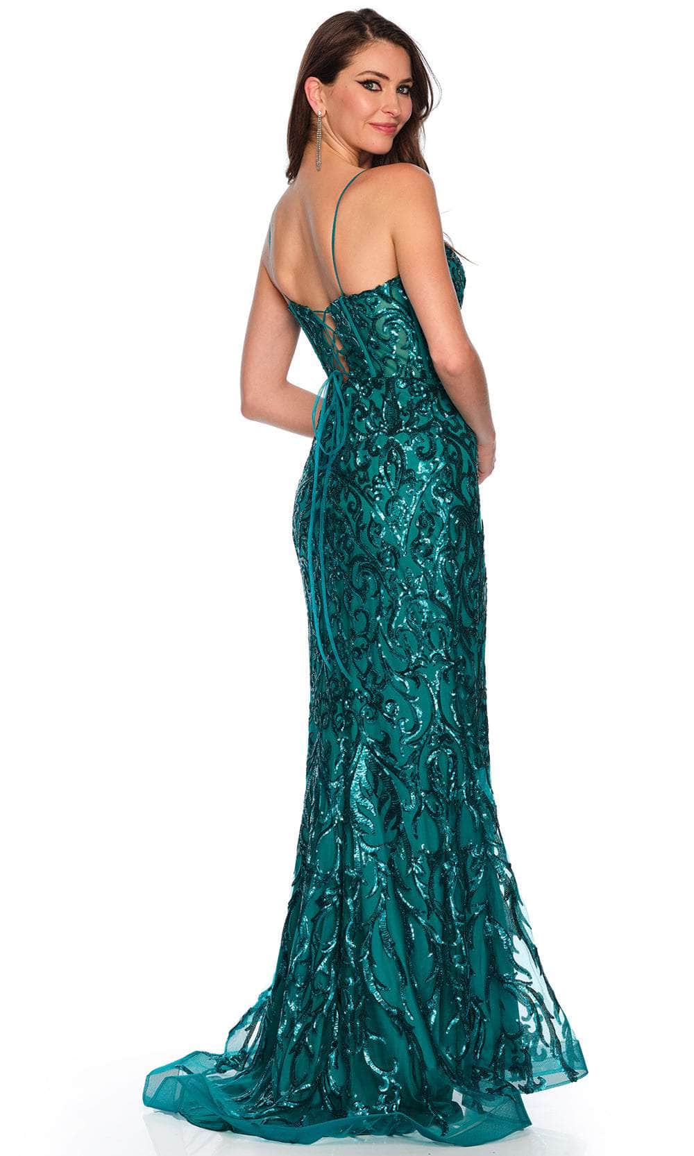 Dave & Johnny 11204 - Embroidered Sequin Prom Gown Special Occasion Dress