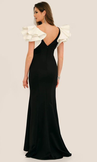 Dave & Johnny 11314 - V-Neck Seamed Formal Gown Special Occasion Dress