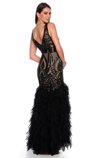 Dave & Johnny 11325 - Sheer Corset Mermaid Prom Gown Special Occasion Dress