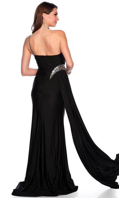 Dave & Johnny 11494 - Fold Over Asymmetric Prom Gown Special Occasion Dress