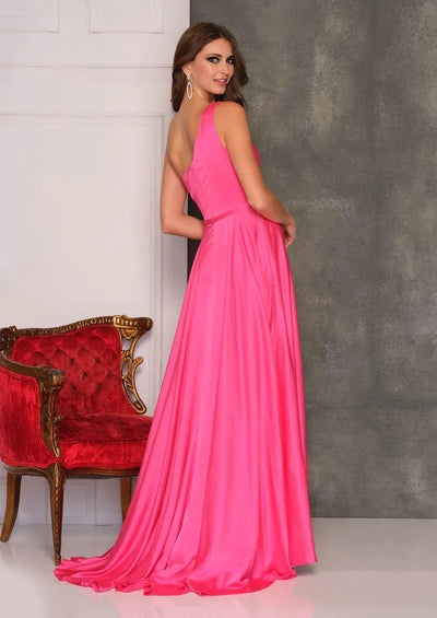 Dave & Johnny A10524 - Sleeveless One Shoulder Prom Gown Special Occasion Dress