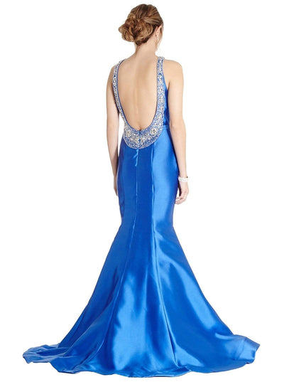 Dazzling Halter Neck Mermaid Evening Dress Evening Dressses