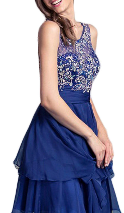 Dazzling Tiered A-line Homecoming Dress Homecoming Dresses