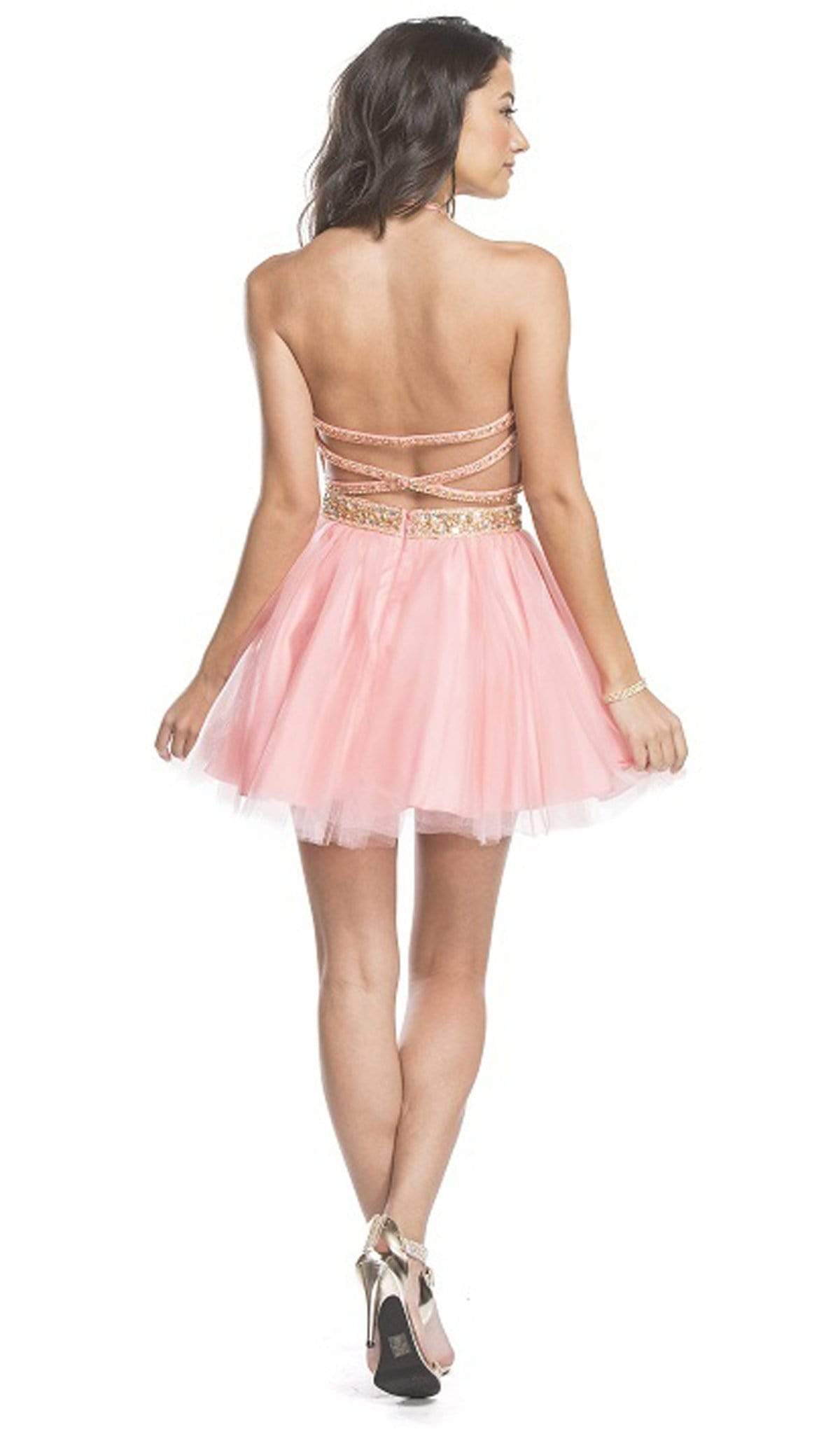 Dazzling Two Piece A-line Homecoming Dress Homecoming Dresses
