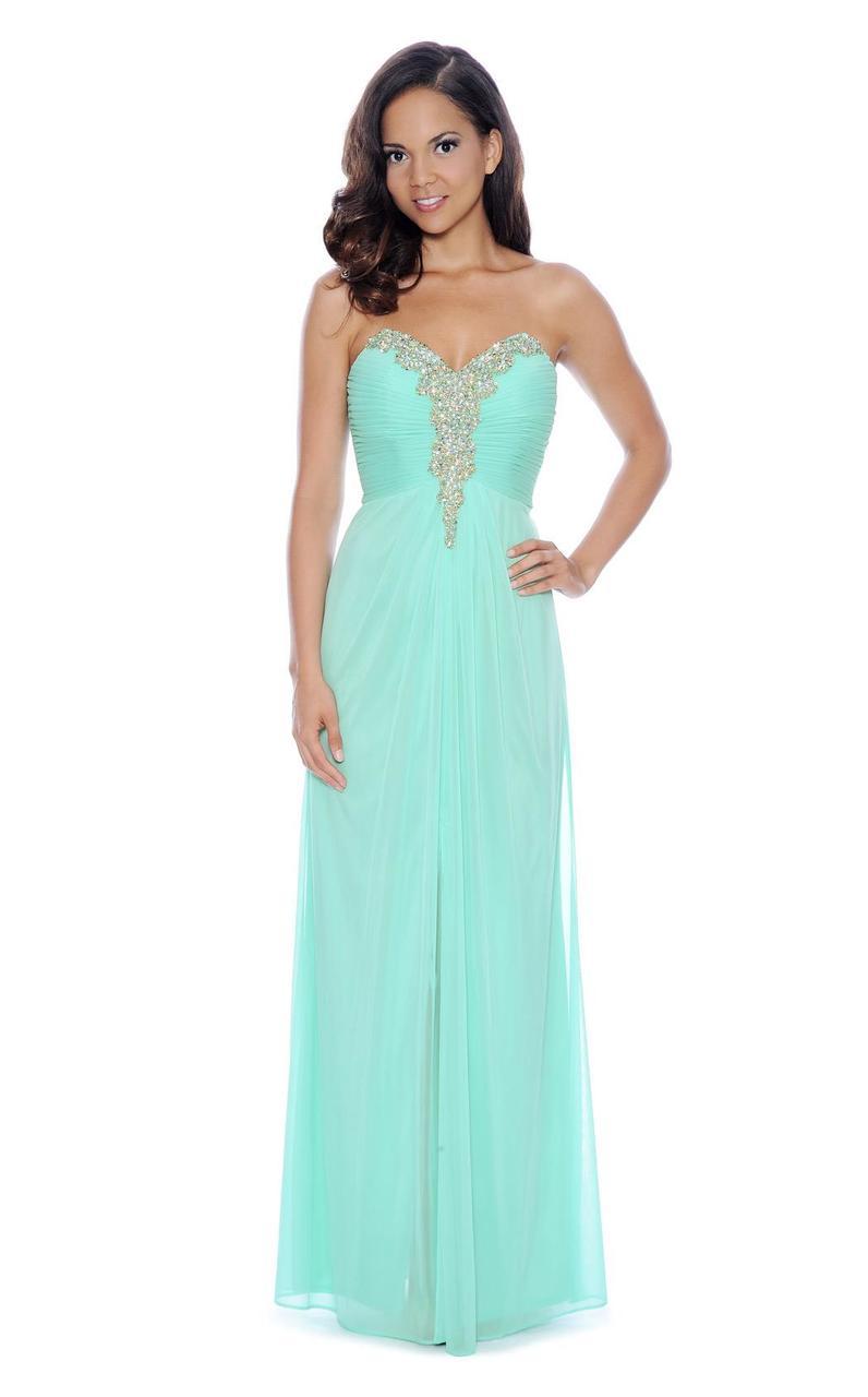 Decode 1.8 - Bejeweled Ruched Sweetheart Evening Gown 182270 Special Occasion Dress