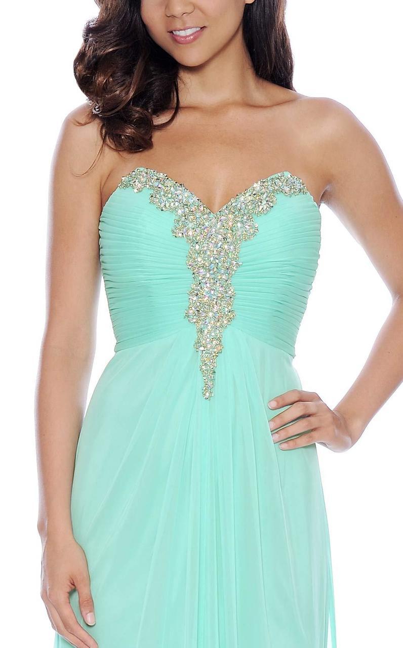 Decode 1.8 - Bejeweled Ruched Sweetheart Evening Gown 182270 Special Occasion Dress