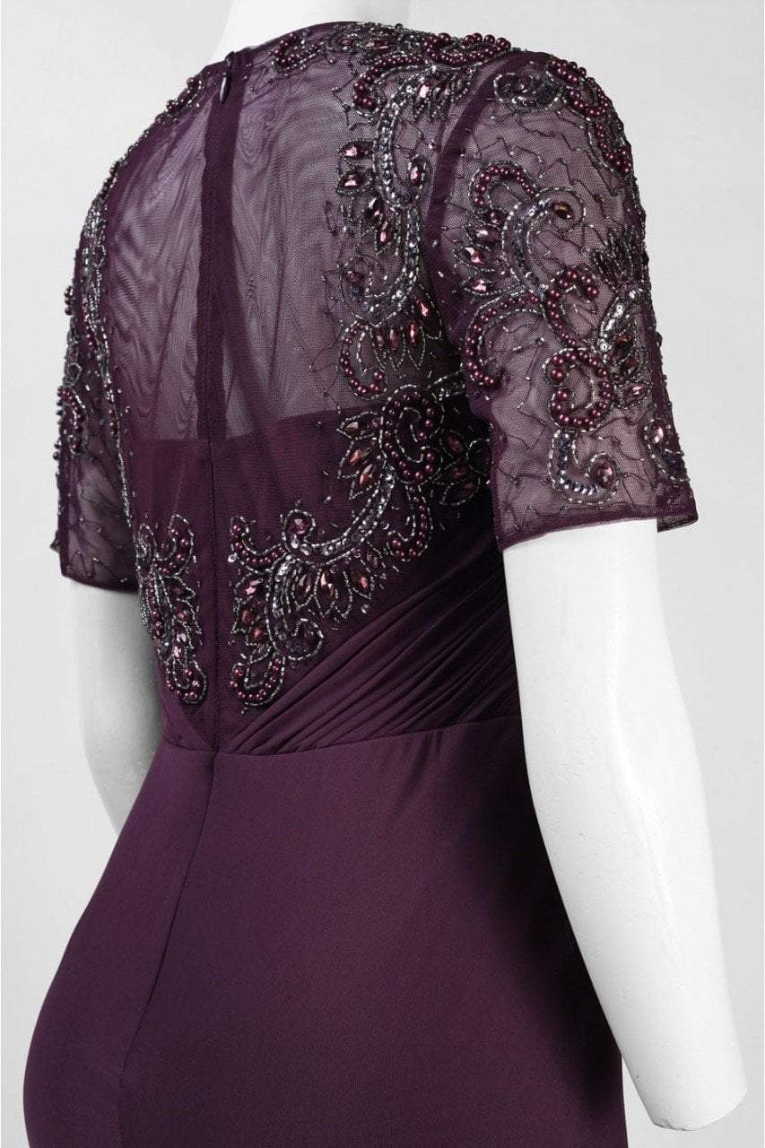 Decode 1.8 - Draped Jersey Dress 183213 in Purple