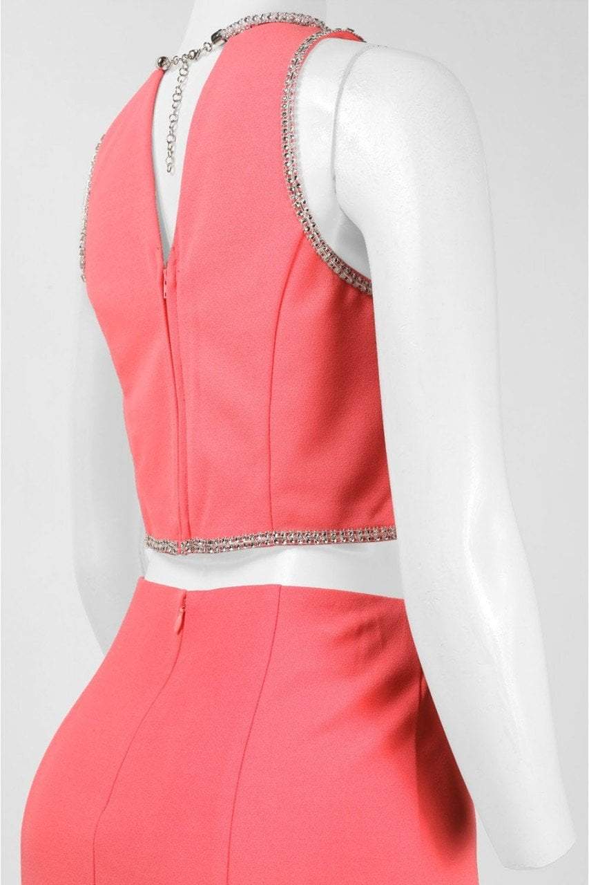 Decode 1.8 - Embellished Two-piece Jewel Neck Dress 183470 in Pink