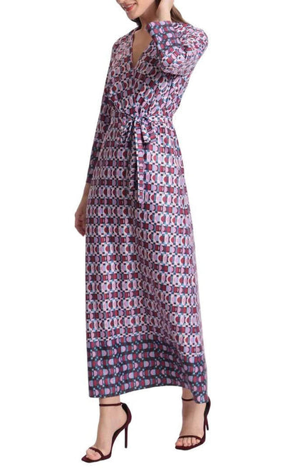 Donna Morgan D7907M - Long Sleeve Satin Evening Dress Winter Formals and Balls