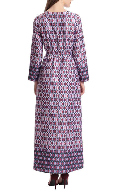 Donna Morgan D7907M - Long Sleeve Satin Evening Dress Winter Formals and Balls