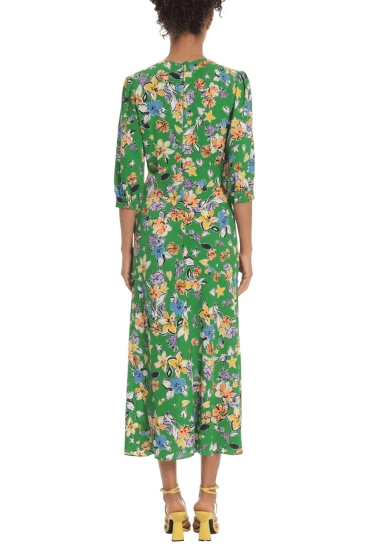 Donna Morgan D7997M - Tea-Length Bubble Crepe Sheath Dress Donna Morgan D7997M - Tea-Length Bubble Crepe Sheath Dress