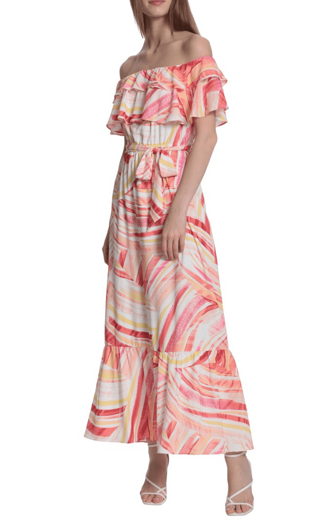 Donna Morgan D8002M - Long Woven A-Line Dress