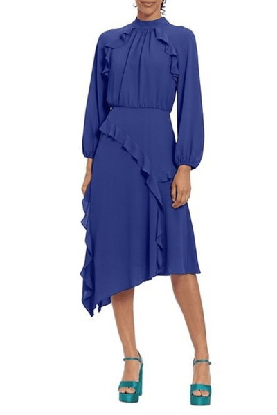 Donna Morgan D8127M - High Neck Ruffle Dress Special Occasion Dresses