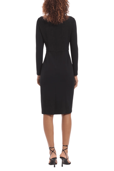 Donna Morgan D8218M - Curved Neck Knee Length Evening Dress Special Occasion Dresses