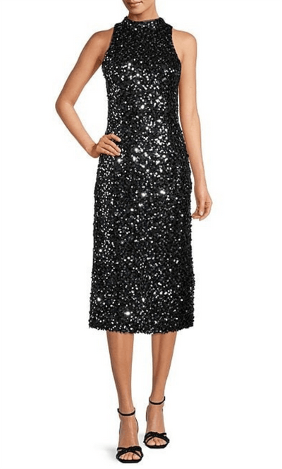 Donna Morgan D8221M - High Neck Sequined Dress Special Occasion Dress