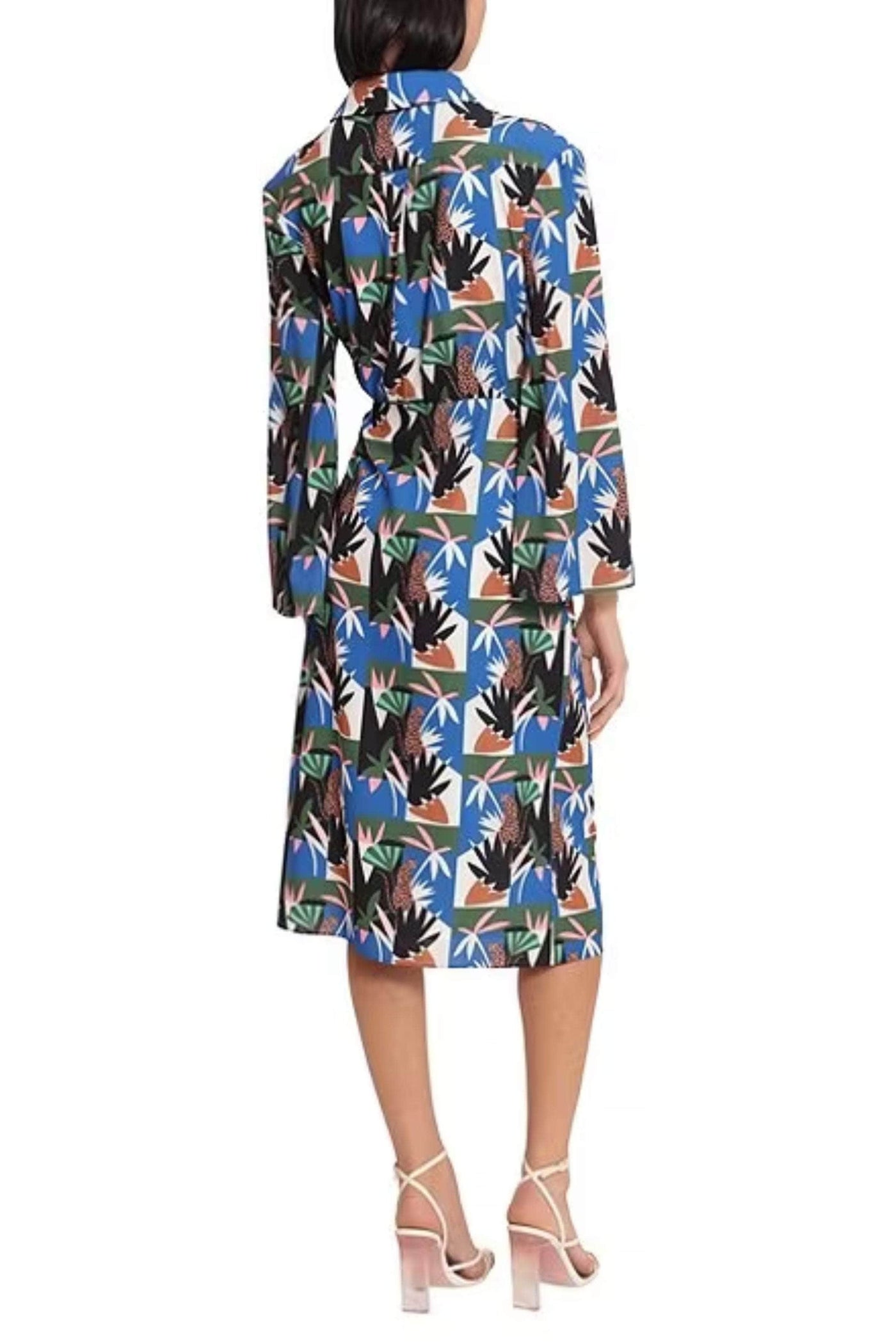 Donna Morgan D8248M - Jungle Print Long Sleeve Casual Dress Special Occasion Dresses