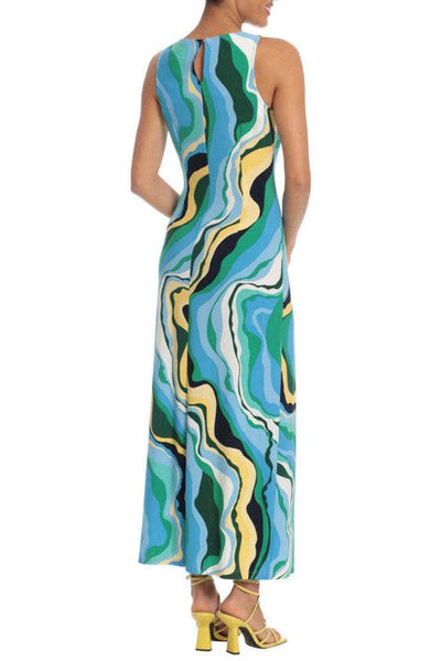 Donna Morgan DT037M - Sleeveless Print Dress with Slits Special Occasion Dress