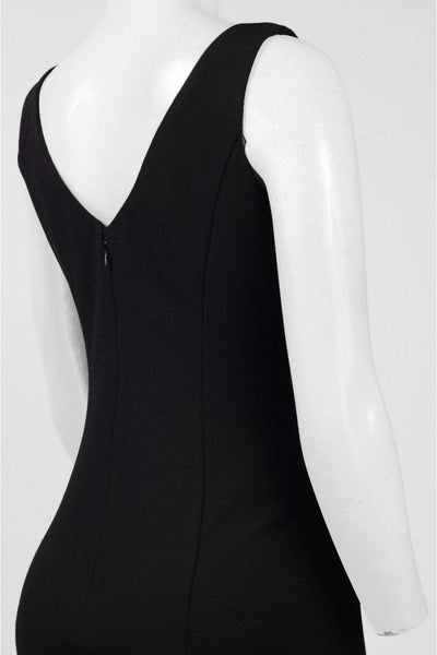 Donna Morgan - D4997M V-neck Bodycon Dress in Black