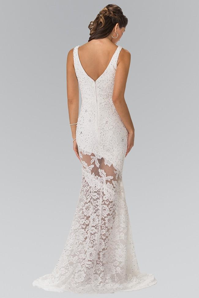 Elizabeth K Bridal - GL2249 Sleeveless Lace Long Dress Special Occasion Dress