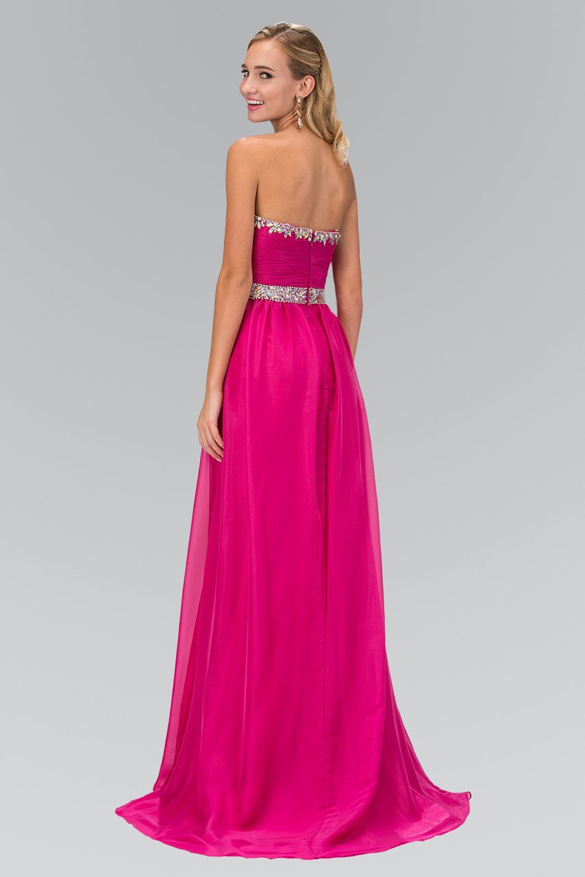 Elizabeth K - GL1058 Shirred Chiffon Sweetheart A-Line Gown Special Occasion Dress