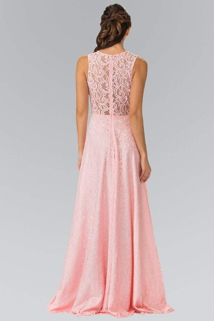 Elizabeth K - GL1460 Sleeveless Beaded Lace Long Dress Bridesmaid Dresses