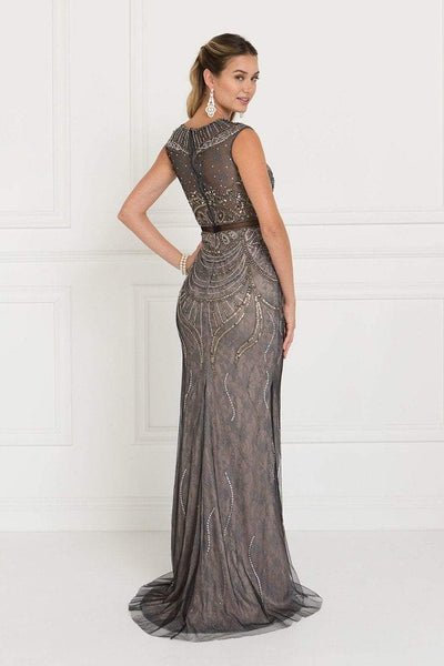 Elizabeth K - GL1503 Sheer Lace Embellished Evening Gown Special Occasion Dress