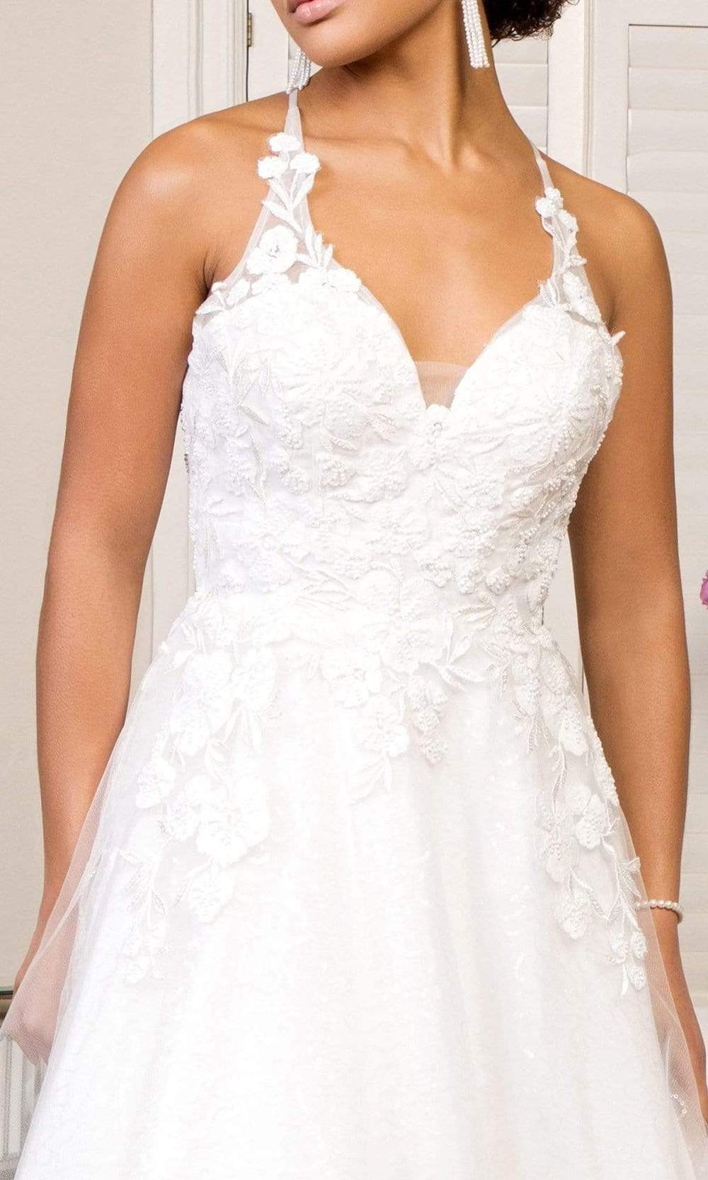 Elizabeth K - GL1916 Embroidered Lace Up Bridal Gown Wedding Dresses