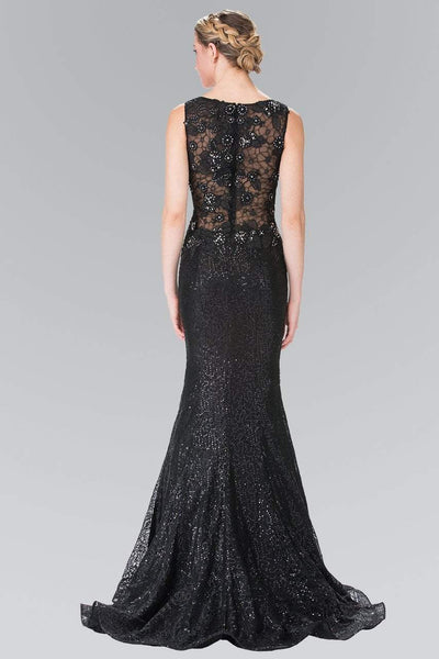 Elizabeth K - GL2345 Full-Length Black Sequined Trumpet Gown Special Occasion Dress