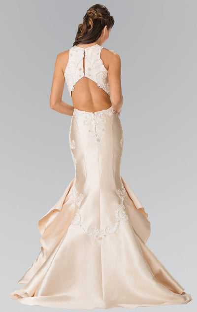 Elizabeth K - GL2356 Halter Ruffled Mermaid Gown Special Occasion Dress