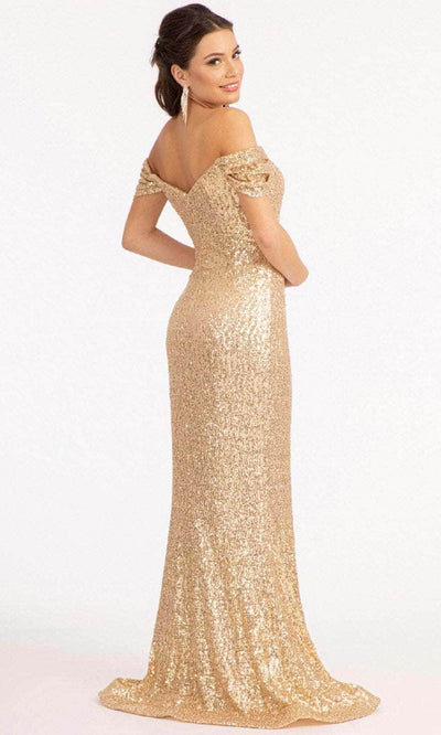 Elizabeth K GL3064 - Off Shoulder Sleeve Mermaid Dress Prom Dresses