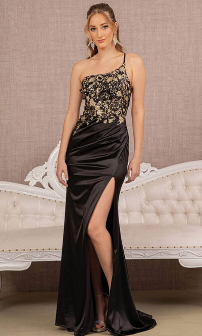 Elizabeth K GL3125 - Beaded One Shoulder Prom Dress Special Occasion Dress