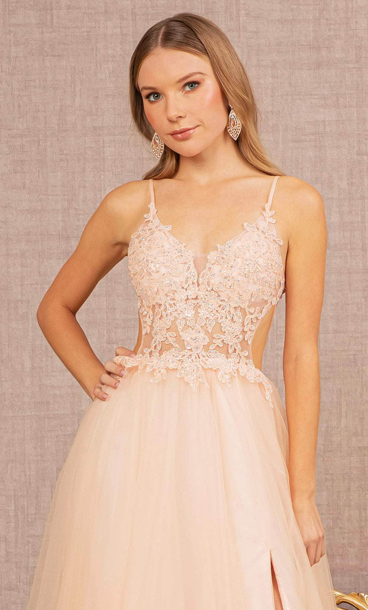 Elizabeth K GL3152 - Embroidered Bodice A-line Prom Dress Special Occasion Dress