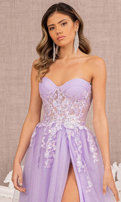 Elizabeth K GL3153 - Strapless Embroidered Prom Dress Special Occasion Dress