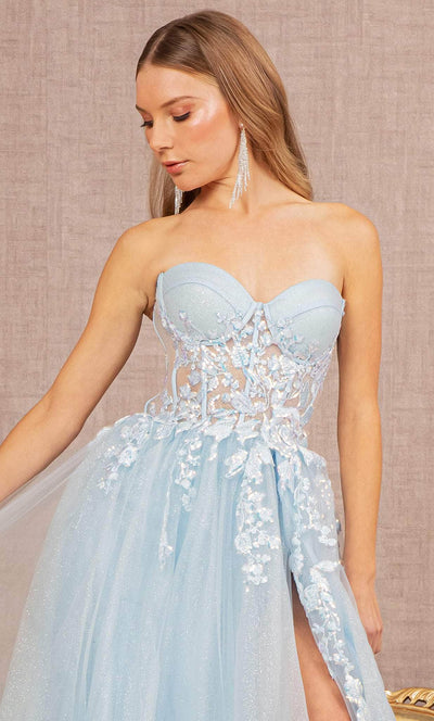 Elizabeth K GL3153 - Strapless Embroidered Prom Dress Special Occasion Dress