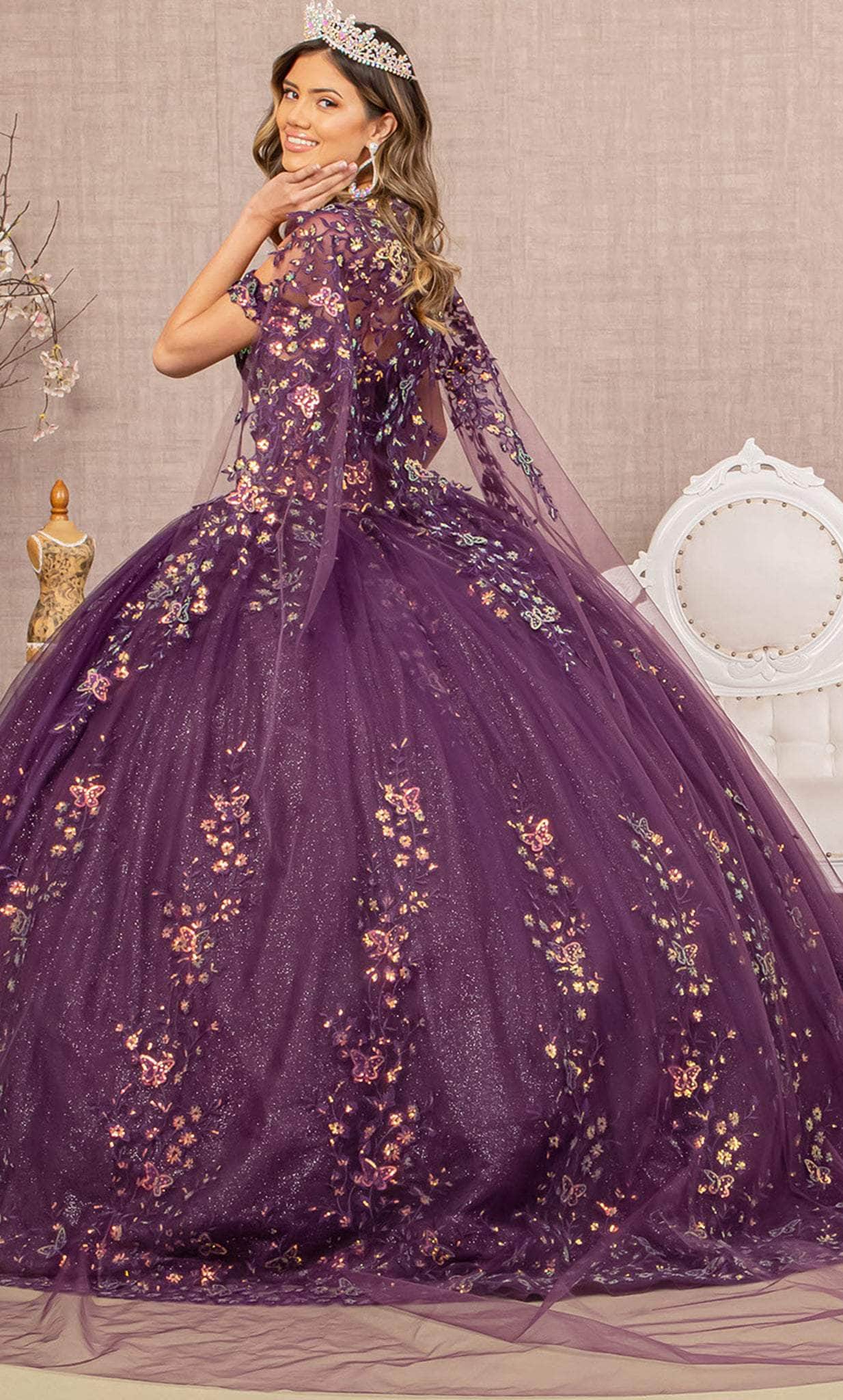 Elizabeth K GL3171 - Off Shoulder Sweetheart Glittered Gown Special Occasion Dress