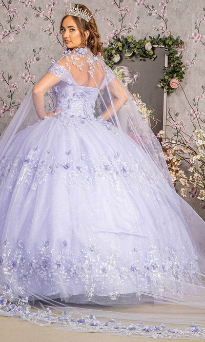 Elizabeth K GL3179 - Sequin Floral Ballgown Ball Gowns