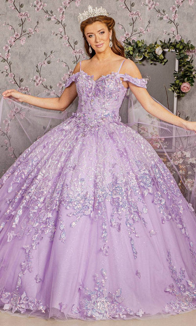 Elizabeth K GL3185 - Sweetheart Butterfly Ballgown Ball Gowns XS / Lavender