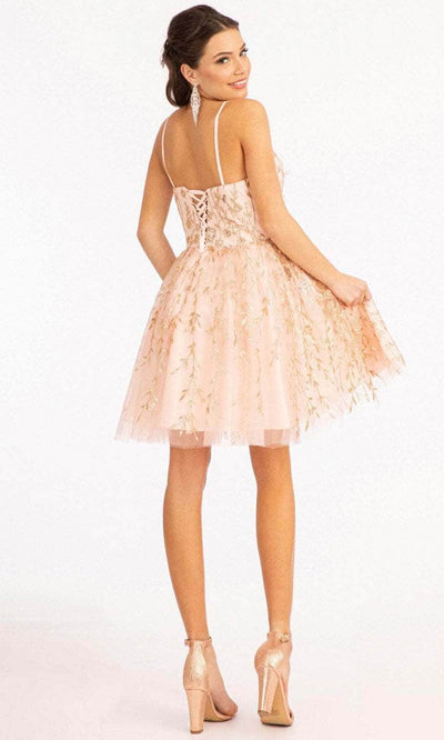Elizabeth K GS1998 - Deep V-Neck Short Dress Special Occasion Dress