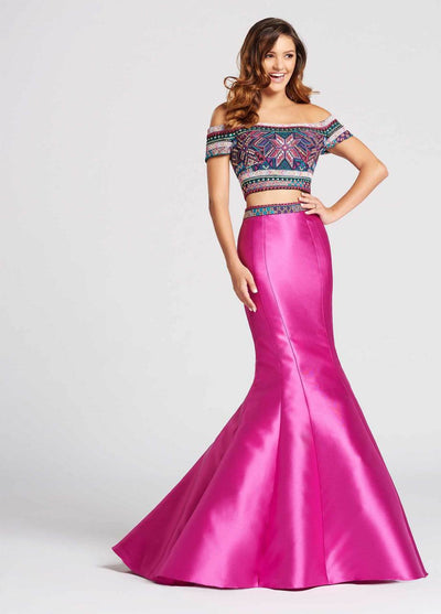 Ellie Wilde - EW118038 Embroidered Off Shoulder Two-Piece Gown Special Occasion Dress
