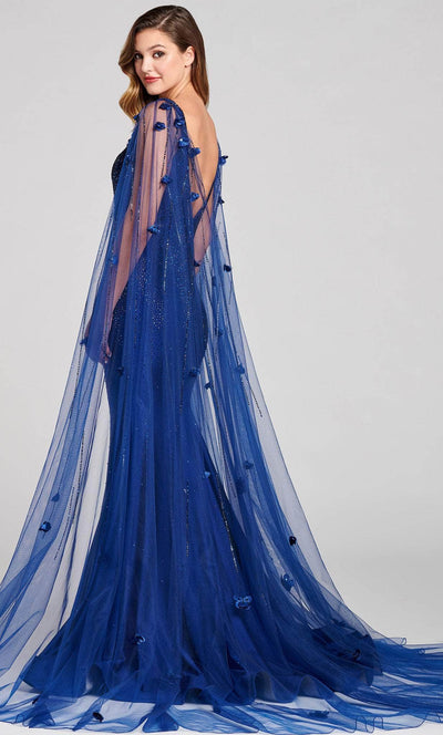 Ellie Wilde EW121007 - Tulle Cape Gown