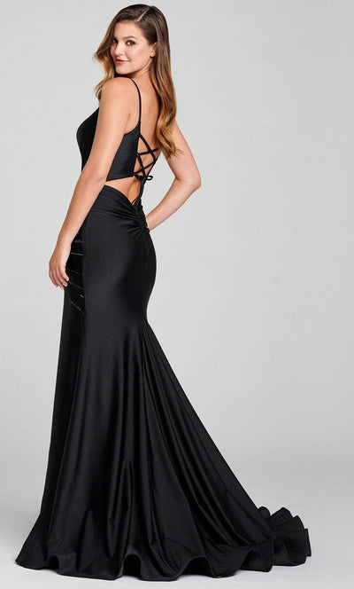 Ellie Wilde EW121037 - Drop Waist Trumpet Gown