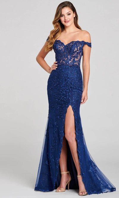 Ellie Wilde EW121052 - Off Shoulder Lace Gown
