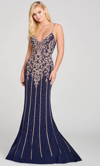 Ellie Wilde EW121053 - Sleeveless Trumpet Gown