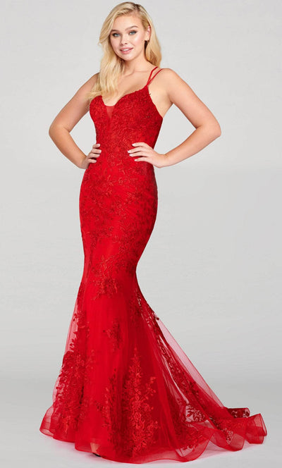 Ellie Wilde EW121055 - Lace-Up Back Dress