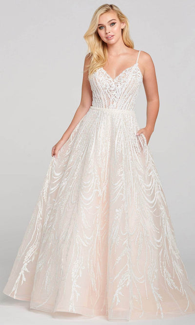Ellie Wilde EW121061 - Appliqued Gown