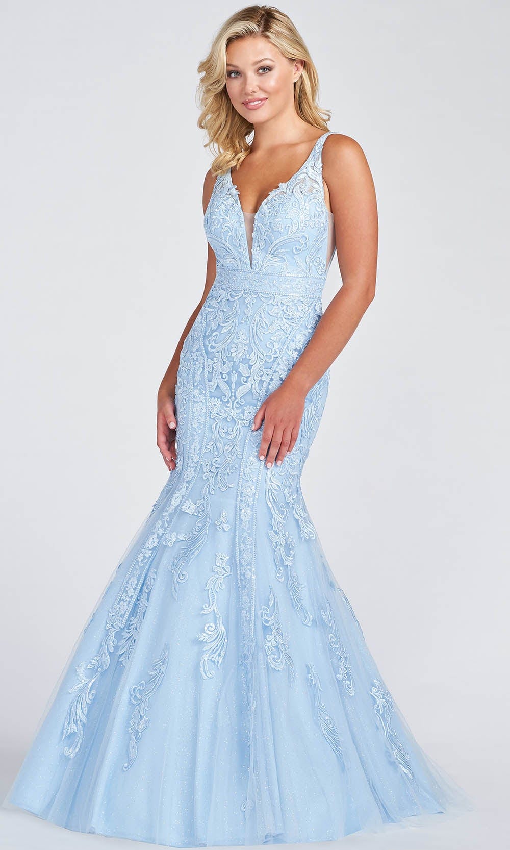Ellie Wilde EW122034 - Embroidered Prom Gown Special Occasion Dress