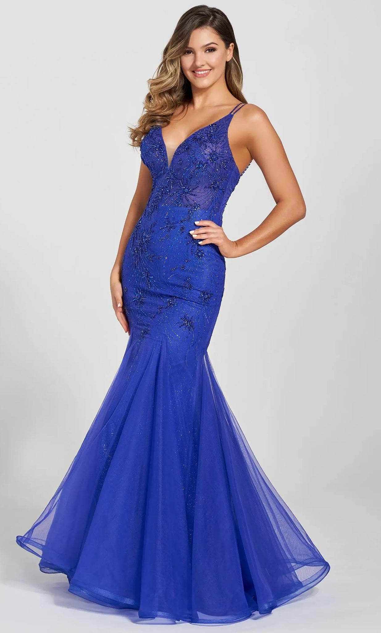 Ellie Wilde EW122120 - Sleeveless Trumpet Gown