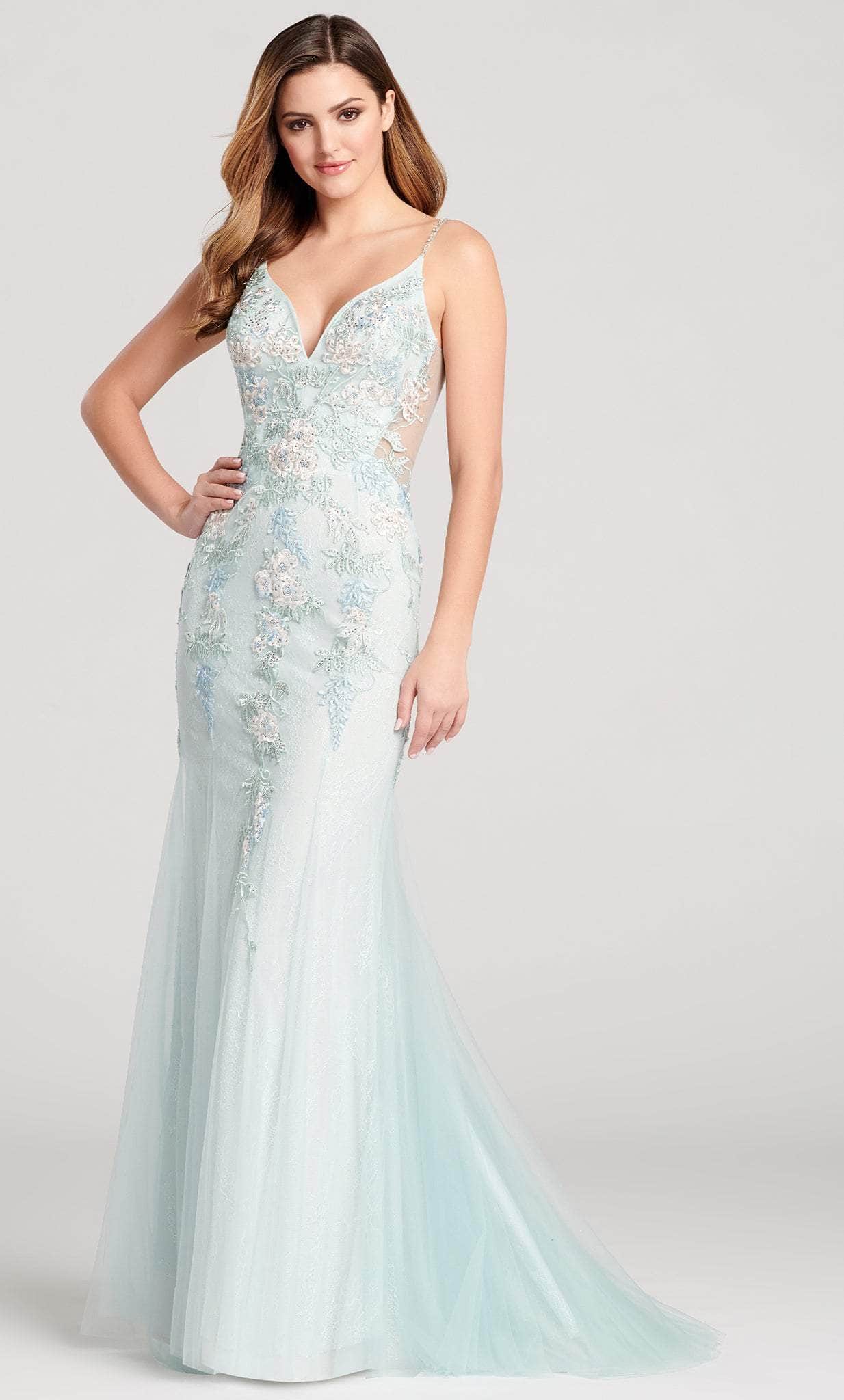 Ellie Wilde EW22037 - V-Neck Dress