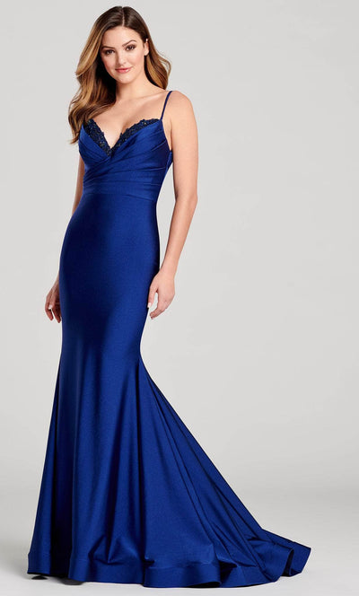 Ellie Wilde EW22051 - Satin Trumpet Gown