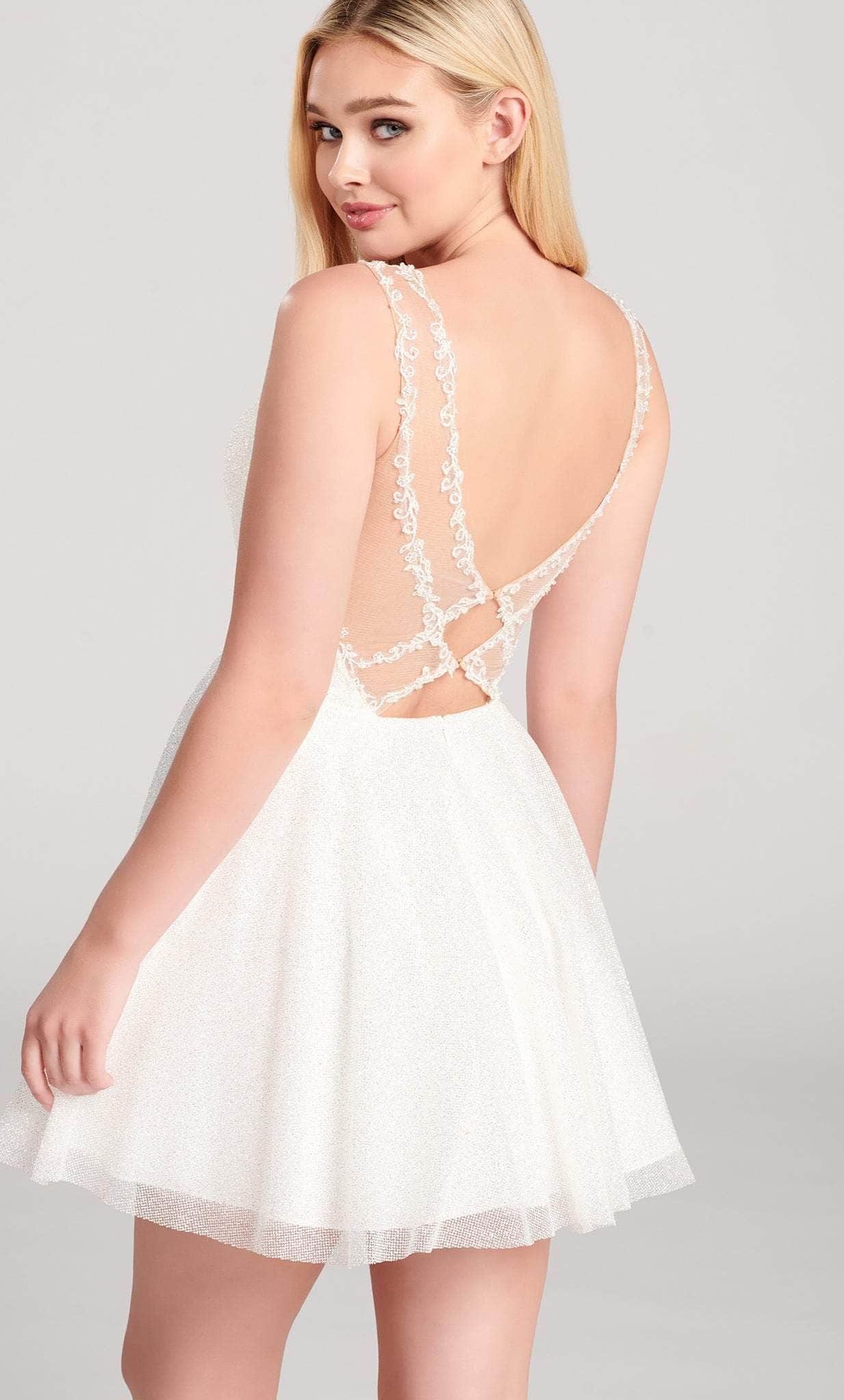 Ellie Wilde EW22059S - V-Neck Dress